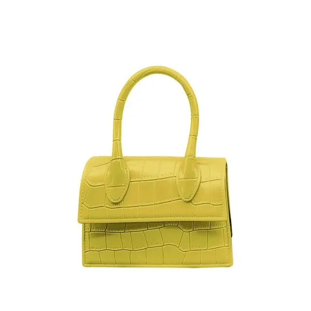 Pre Order:  Crocodile Pattern Mini Handbag