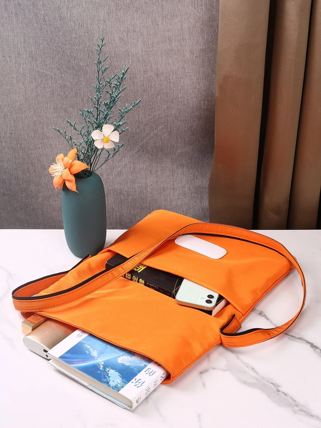 PU Patch Crossbody Bag