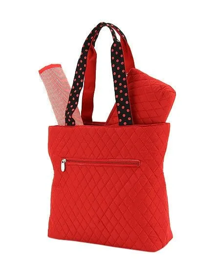 QSD2721 Quilted Solid 3PC Diaper Bag