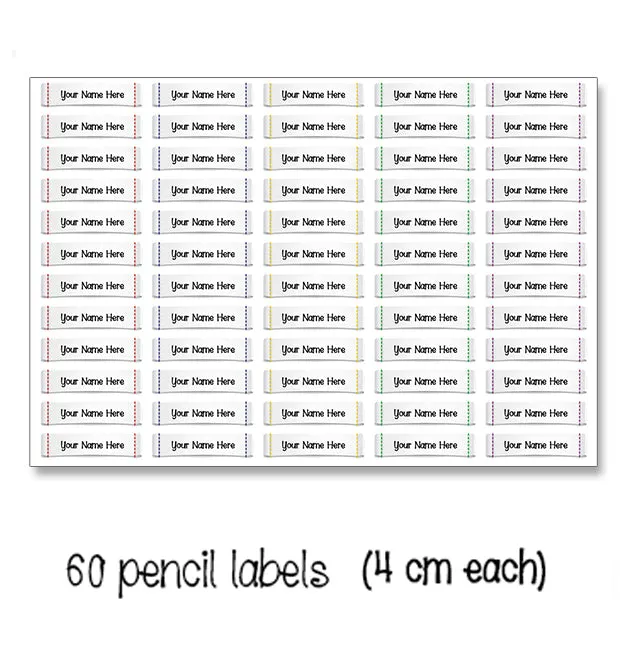 ""Friends" school labels packs