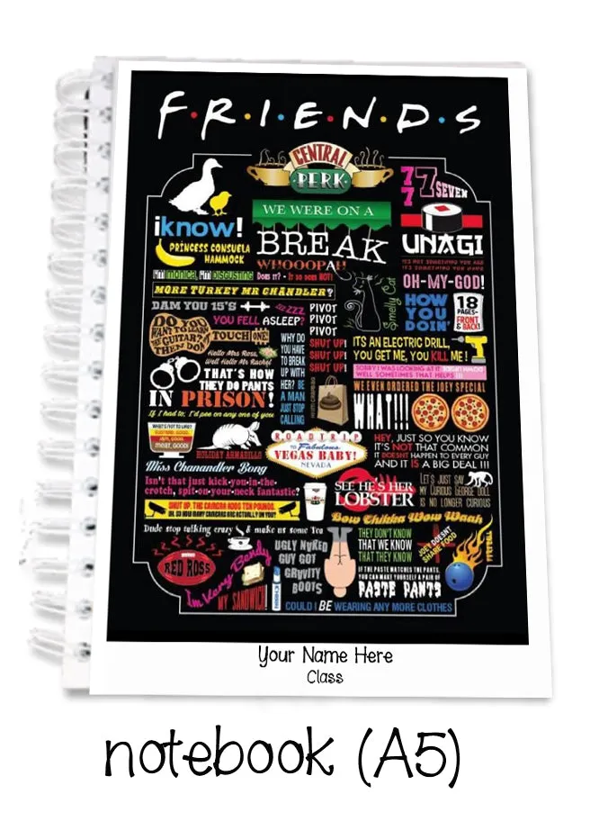 ""Friends" school labels packs