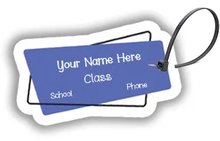 ""Plain signs" School labels packs