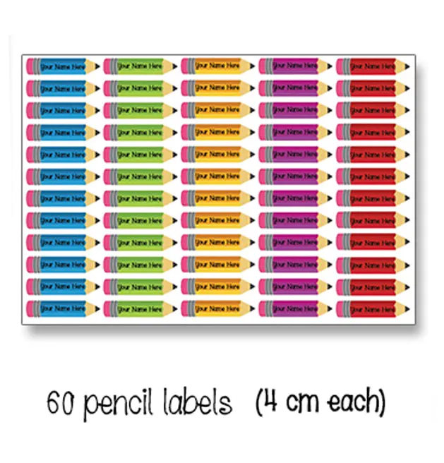 ""Plain signs" School labels packs