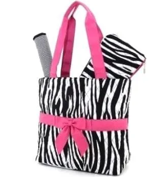 QZB2721 Quilted Zebra 3PC Diaper Bag