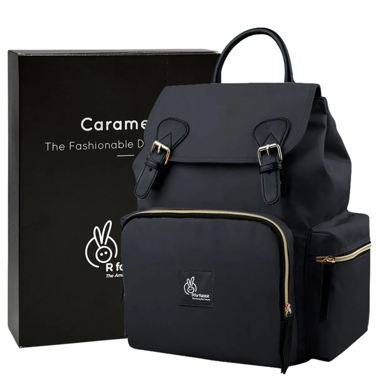 R for Rabbit Caramello Bliss Diaper Bag- Black