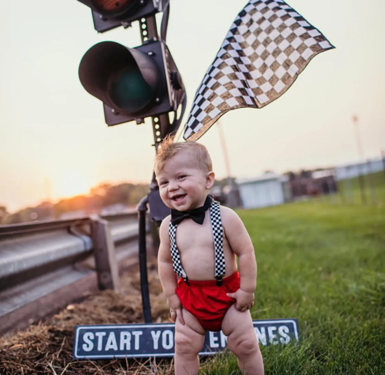 Racing Car Cake Smash Outfit