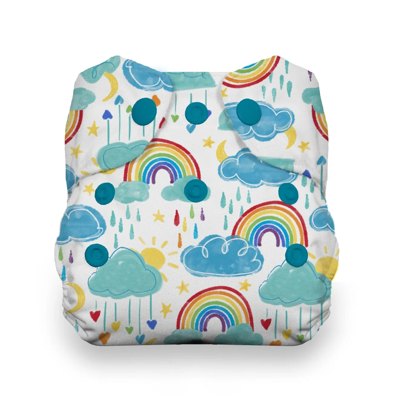 Rainbow Newborn All in One Diaper