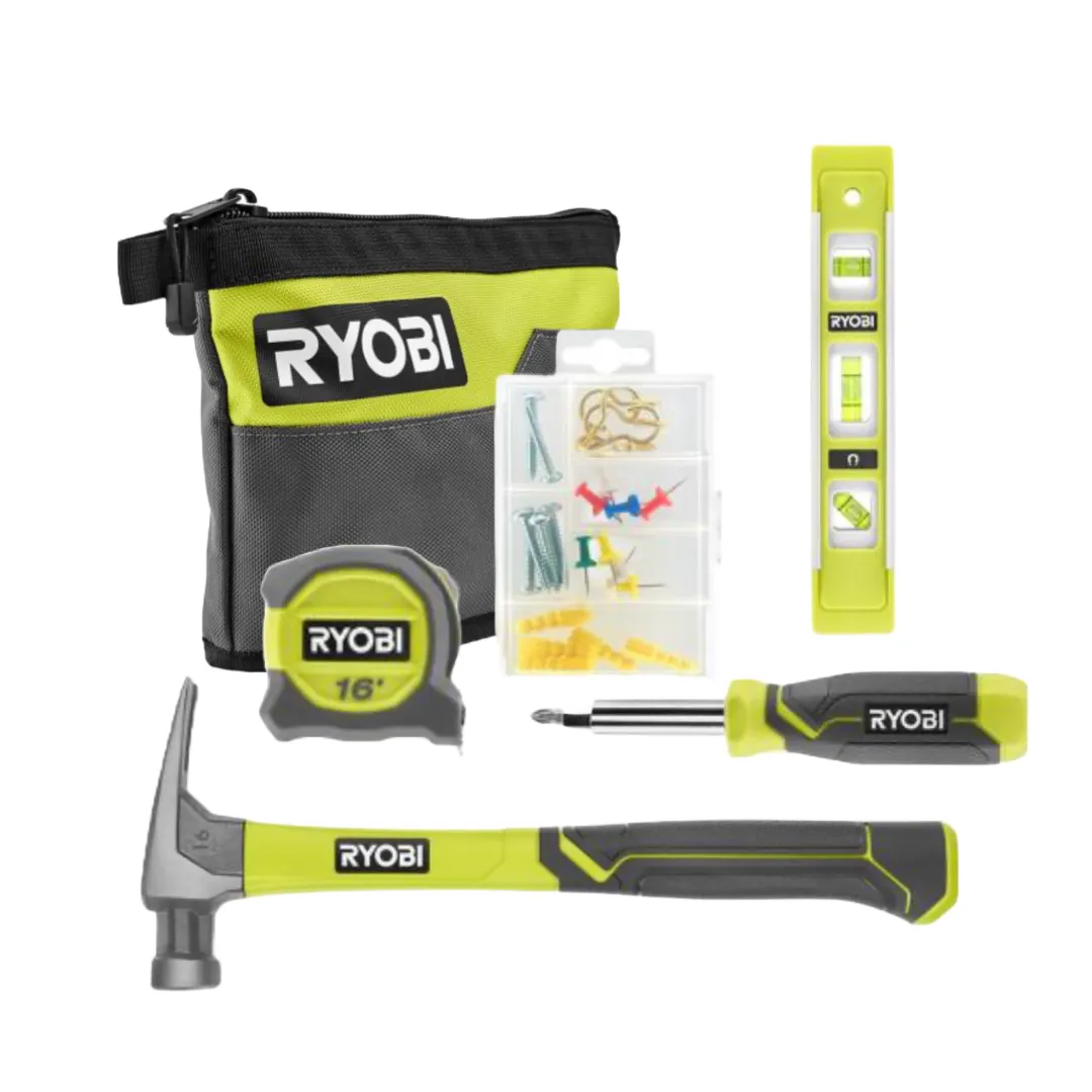 RYOBI 35 Pc Hand Tool Mounting Set with Zipper Pouch