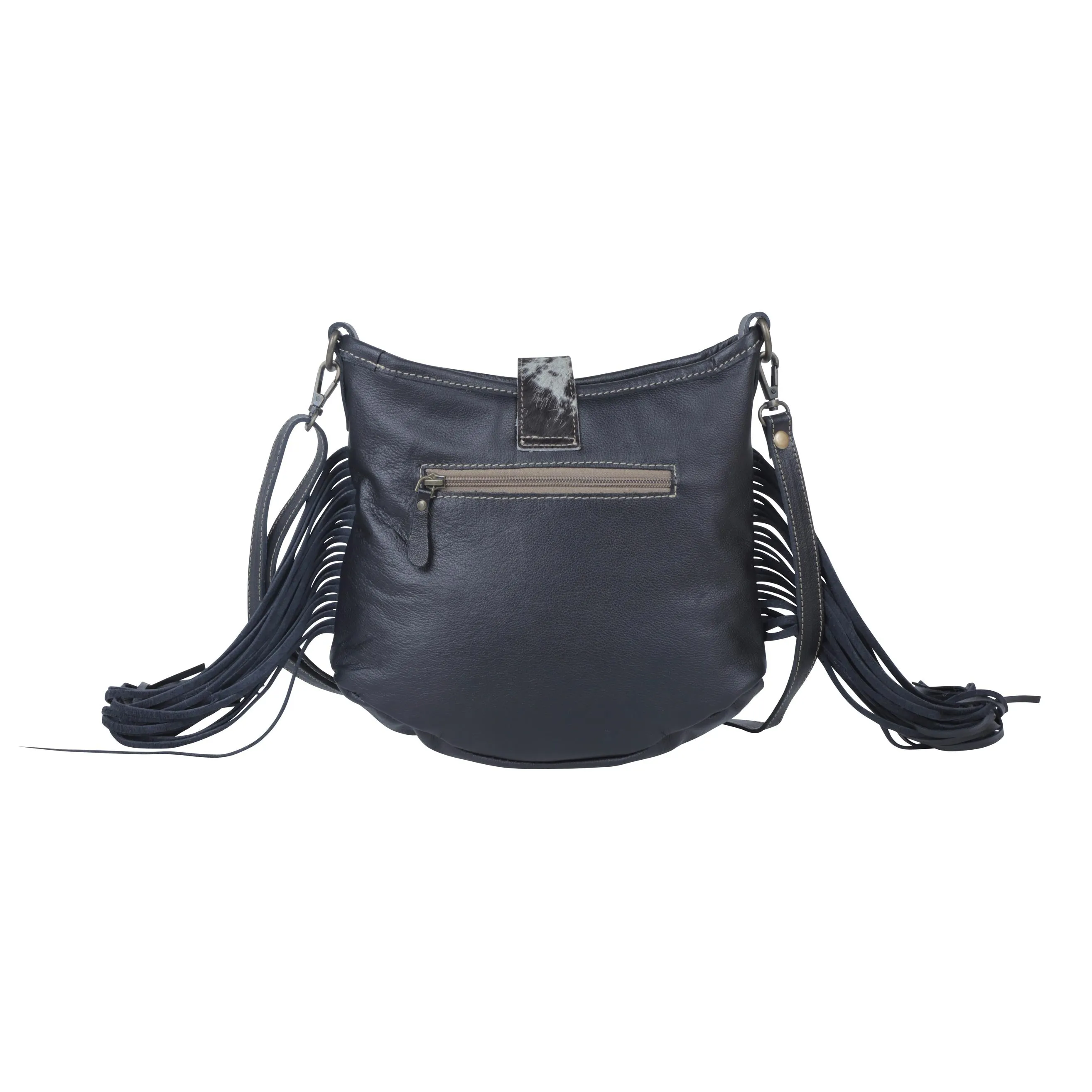 Sapphire Vines Leather & Hairon Bag