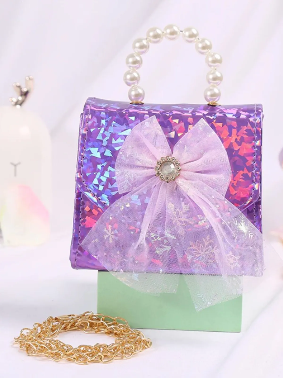 So Enchanting Pearl Handle Mini Bag