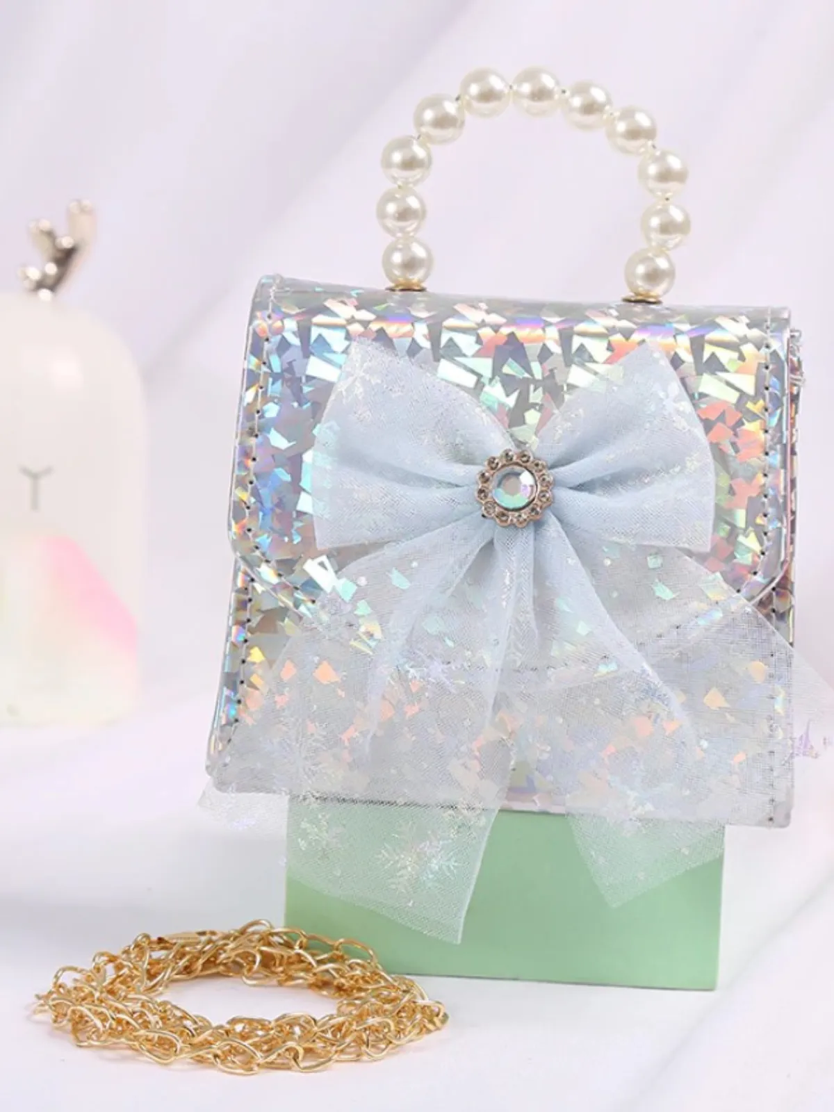 So Enchanting Pearl Handle Mini Bag