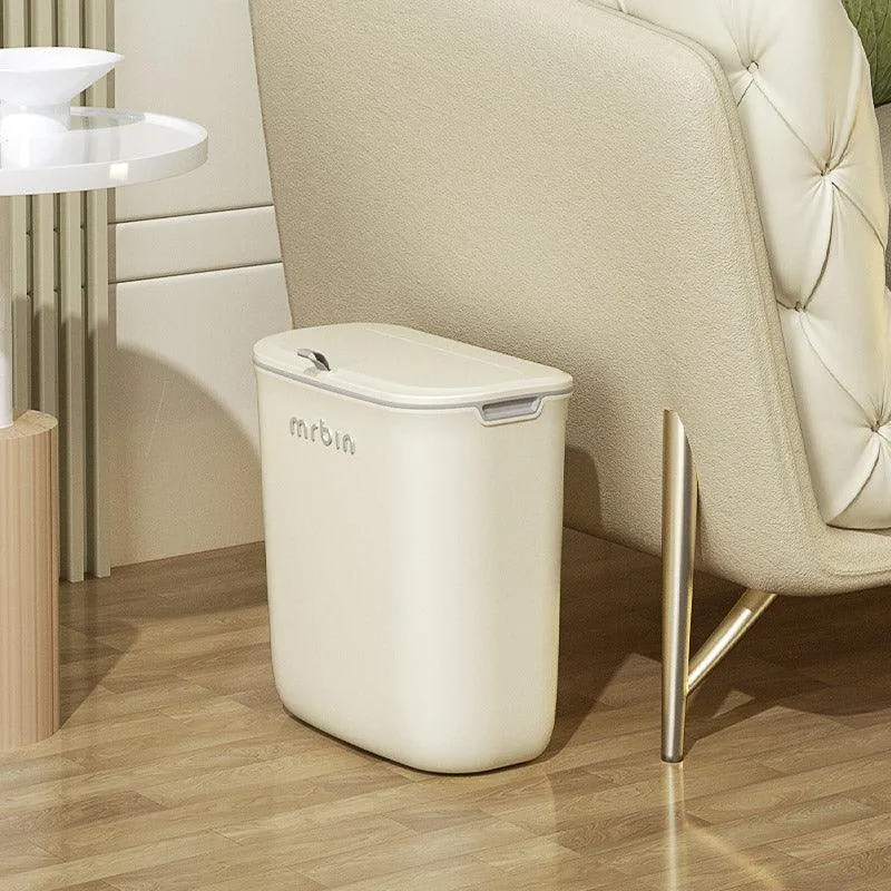 Space-Saving Wall-Mounted Trash Can with Dual Opening and Sealed Anti-Odor Technology