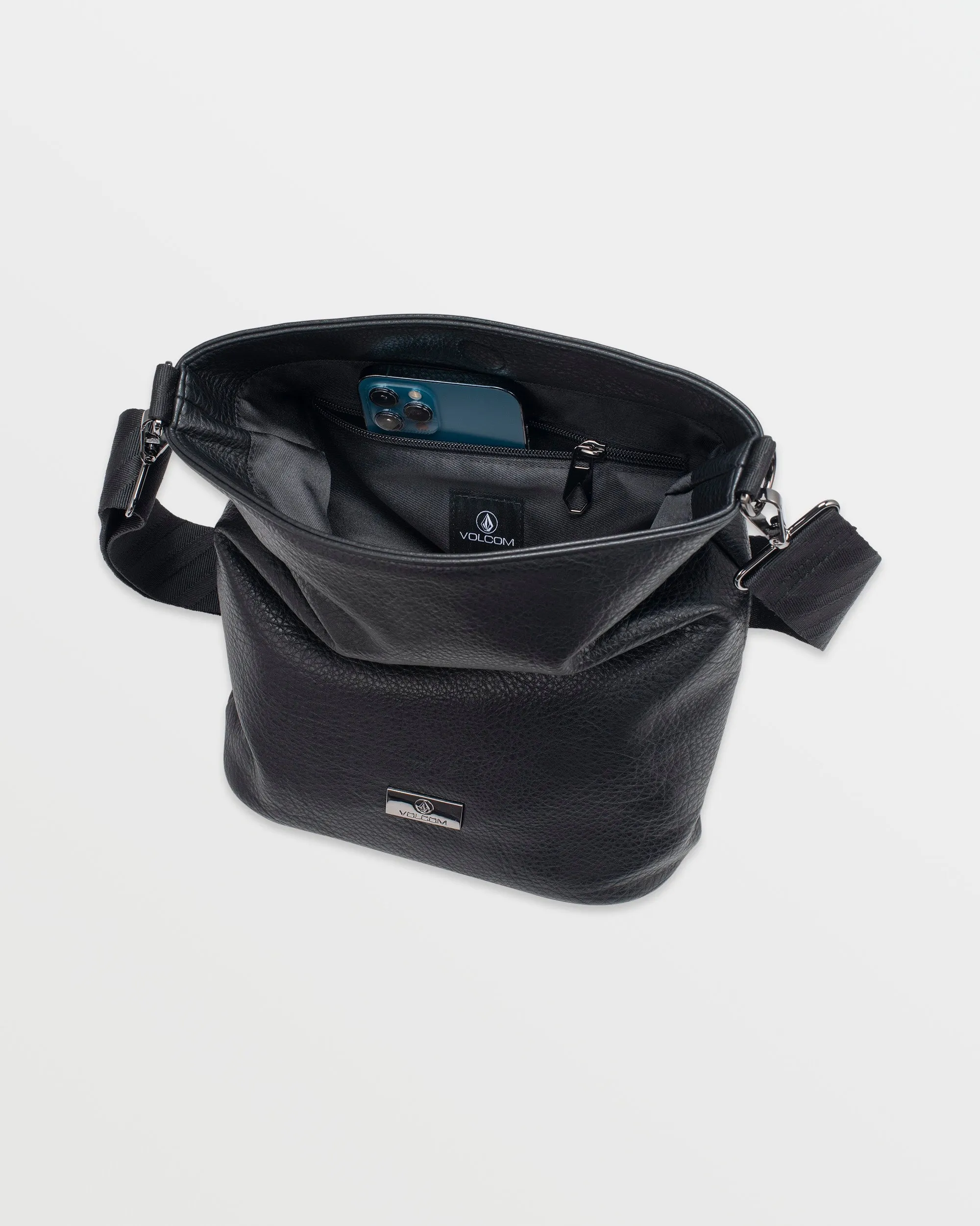 Strapped Shoulder Bag - Black