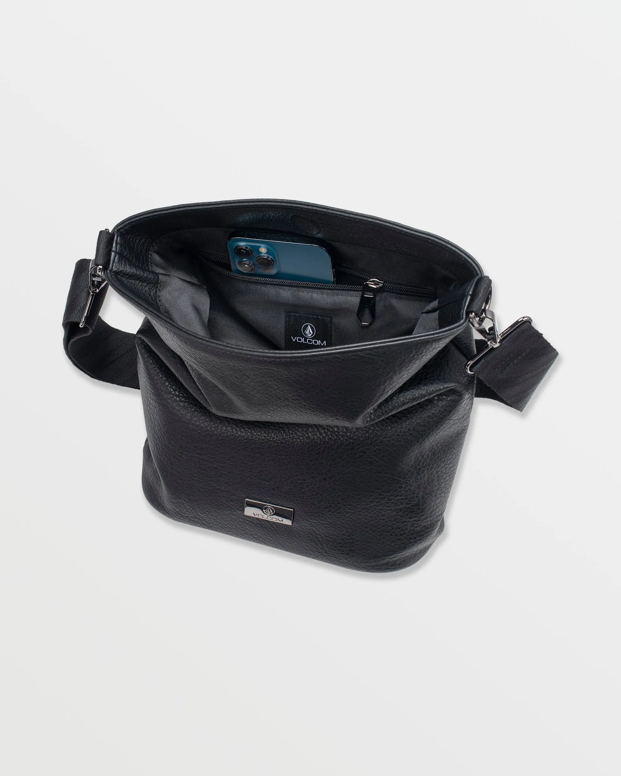 Strapped Shoulder Bag - Black