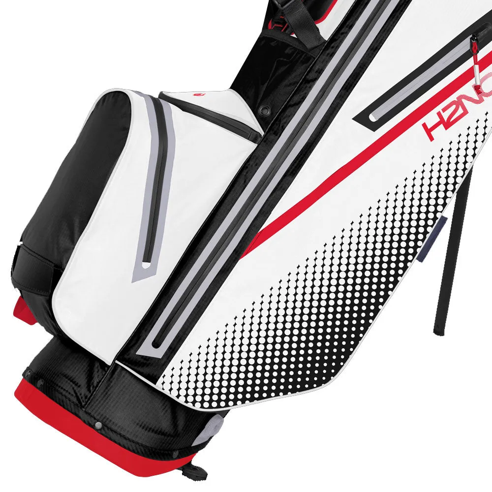 Sun Mountain H2NO Lite 14-Way Waterproof Stand Bag - Black/White/Red