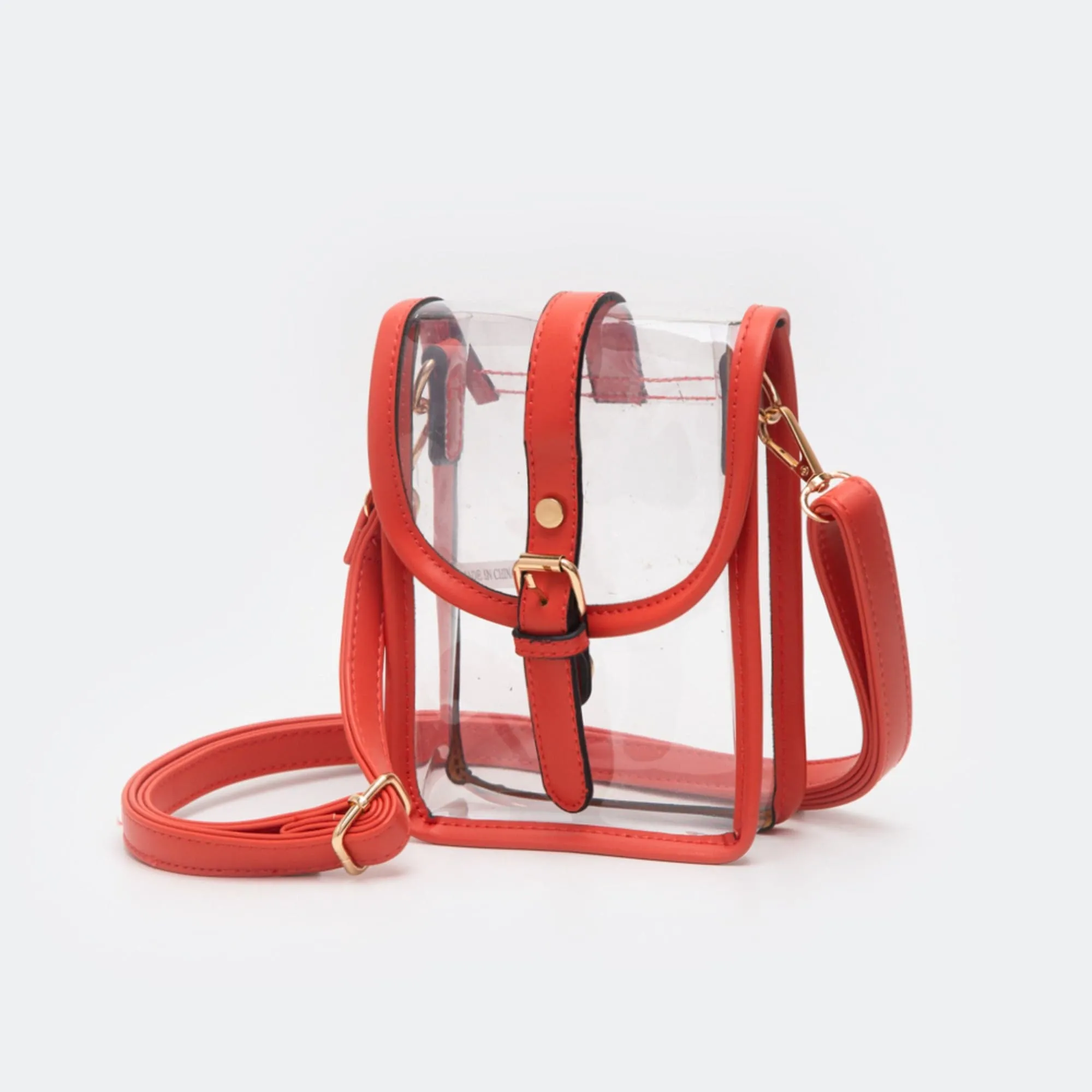 TG10608 Game Day Clear Buckle Strap Mini Crossbody Bag