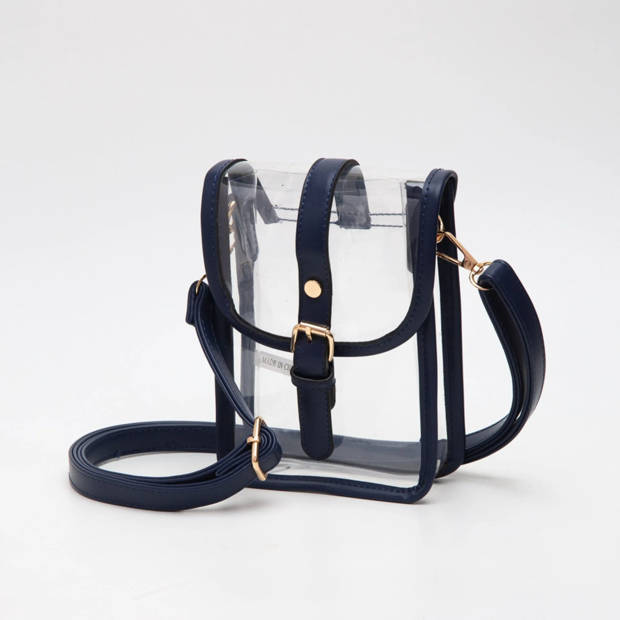 TG10608 Game Day Clear Buckle Strap Mini Crossbody Bag