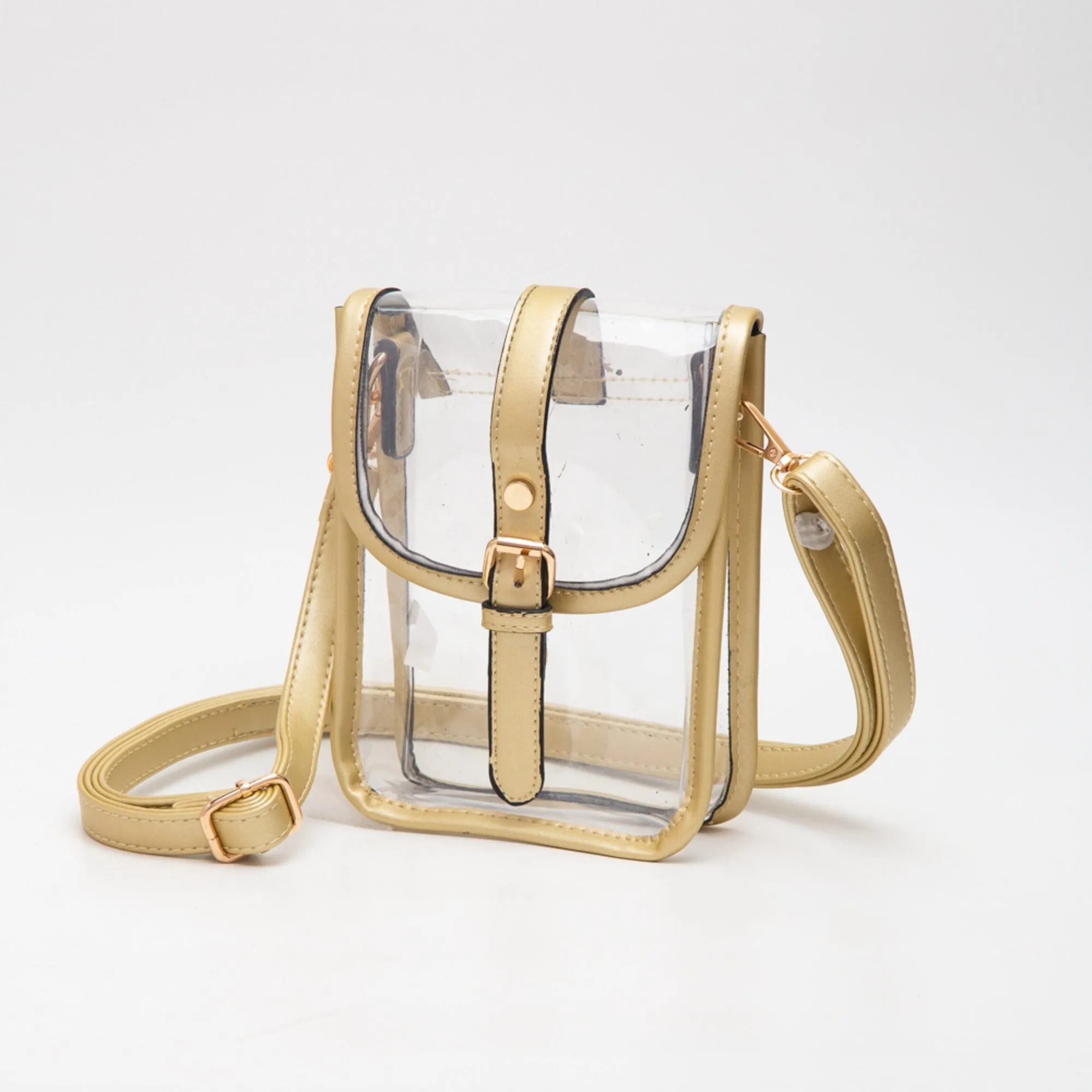 TG10608 Game Day Clear Buckle Strap Mini Crossbody Bag