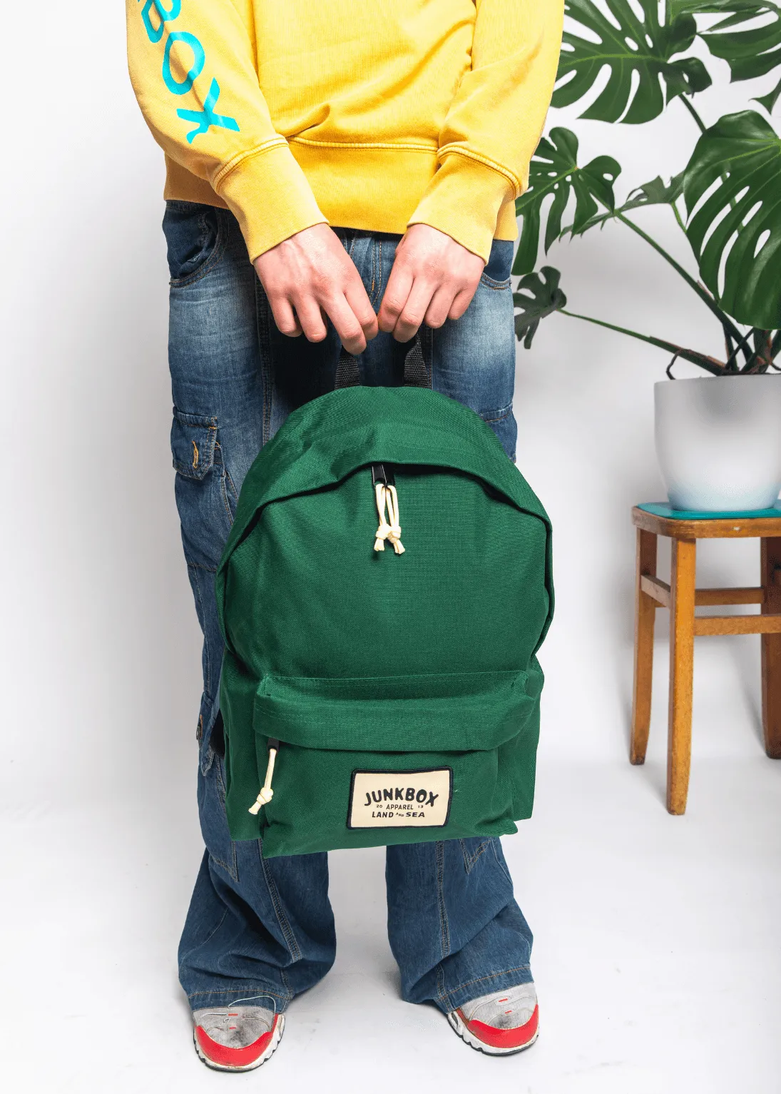 'The Classic' Recycled Backpack in Forest Green