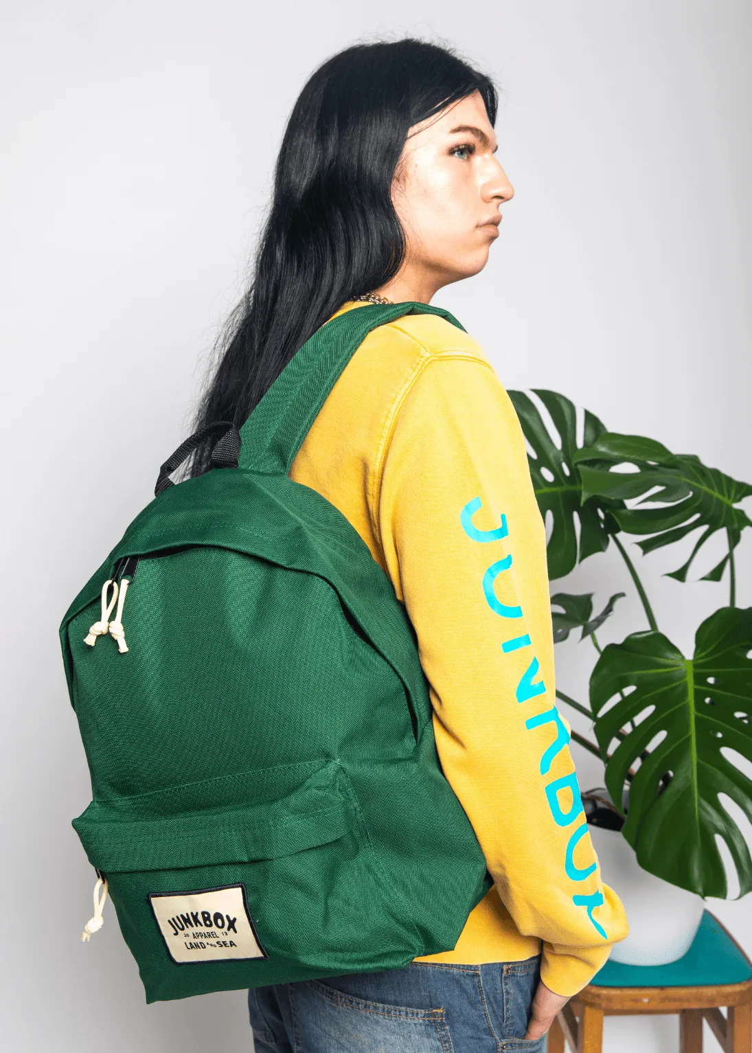 'The Classic' Recycled Backpack in Forest Green