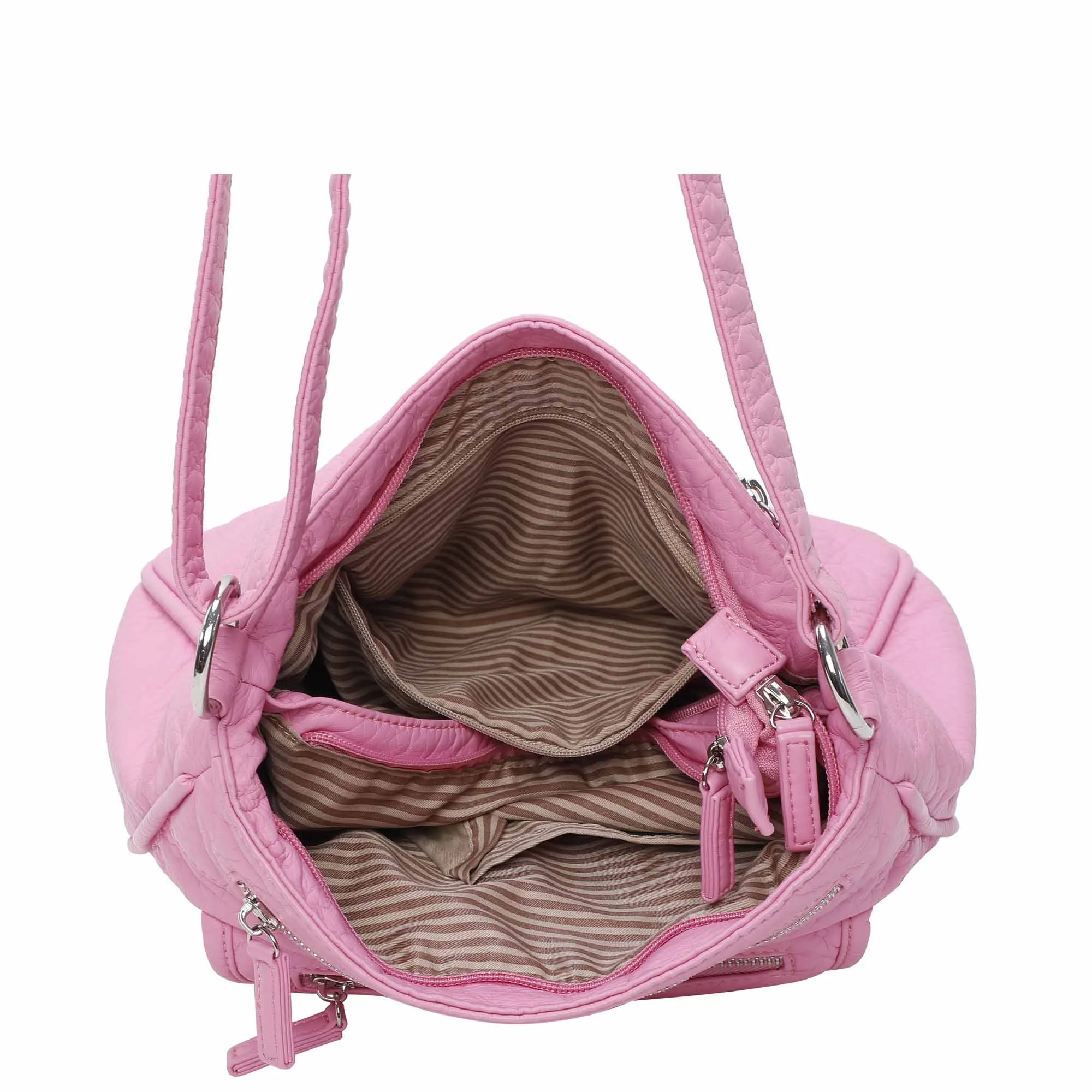 The Lorie Crossbody - Bubble Gum Pink