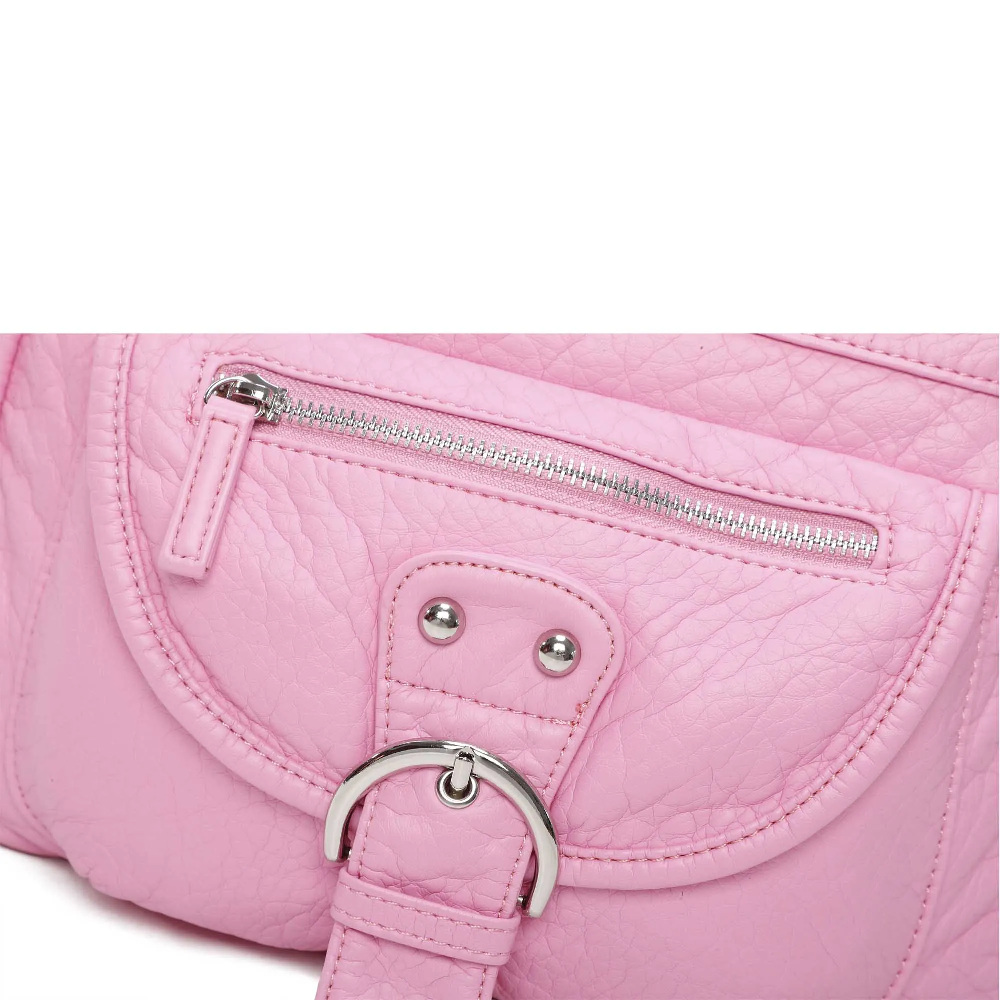 The Lorie Crossbody - Bubble Gum Pink