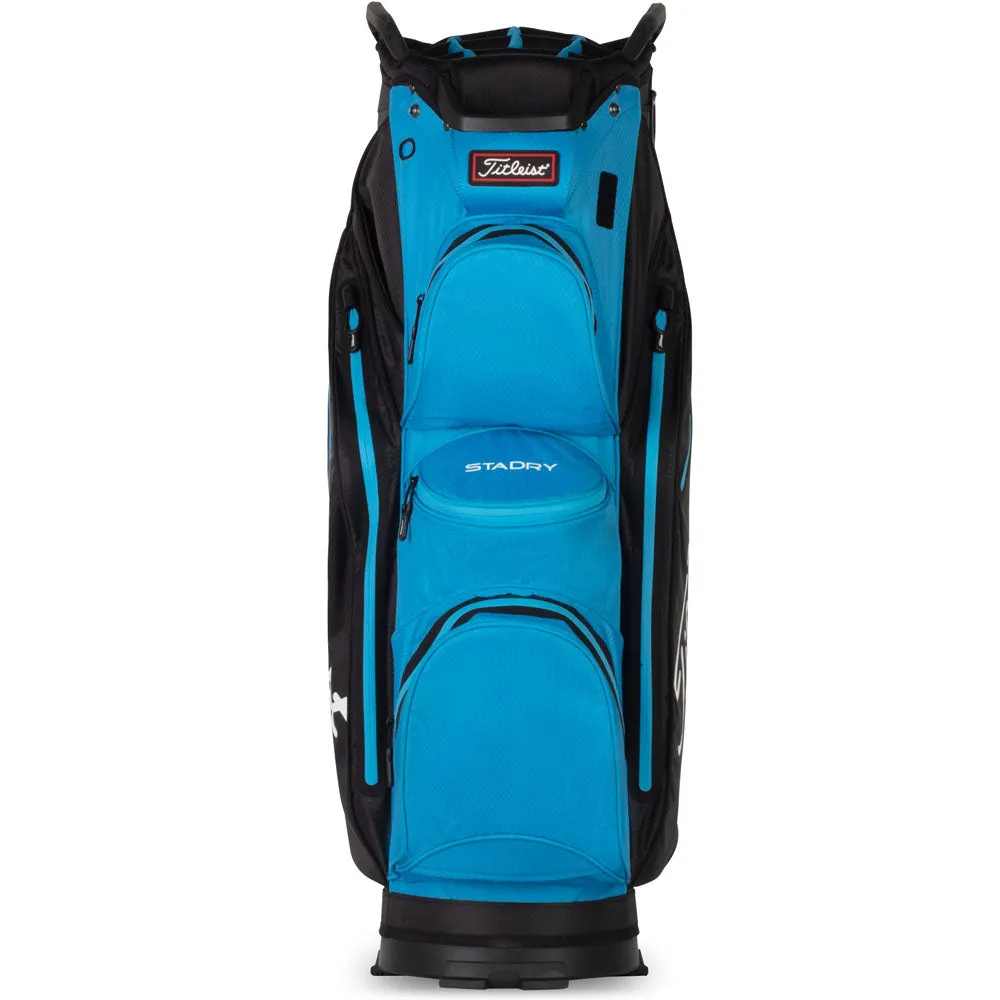 Titleist StaDry Cart 14 Waterproof Cart Bag - Black/Dorado