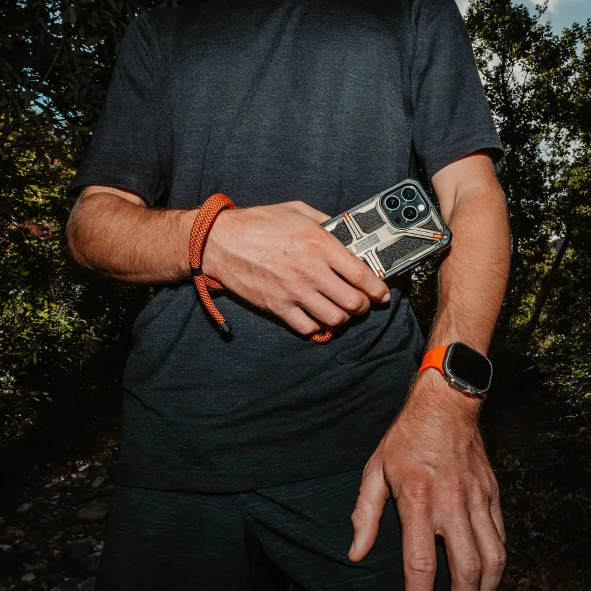 UAG Civilian Wrist Tether Lanyard - 7mm Thickness with  Adjustable Hardware for Most Wrist Sizes