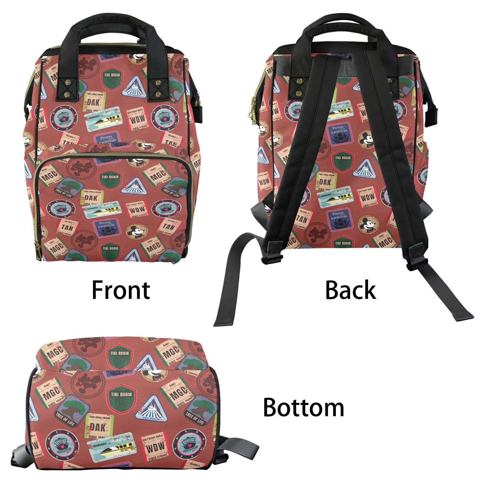 Vintage Travel Multi-Function Diaper Bag