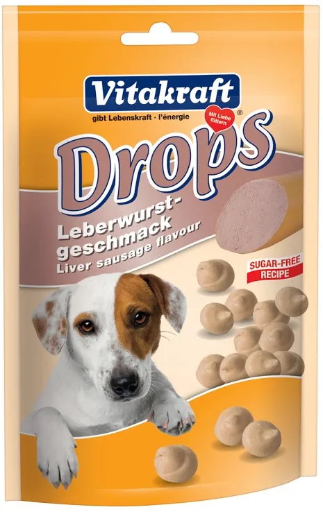 Vitakraft Liver Sausage Drops Dog Treat