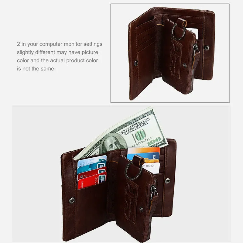 Wallet For Men RFID Multiple Slots Portable Daily Purse