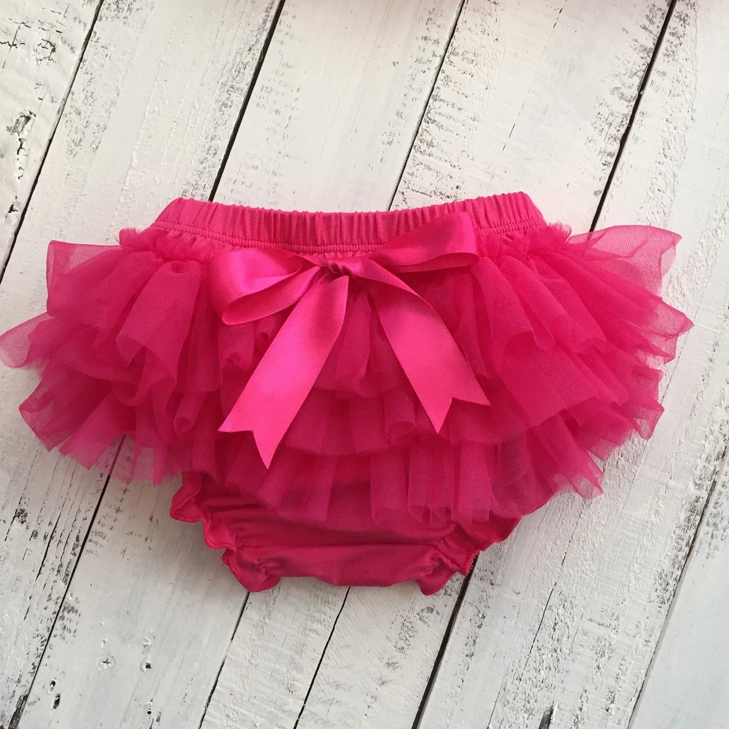 Watermelon Pink - Pettiskirt - Tutu Skirt - Ruffle Bottom Bloomer