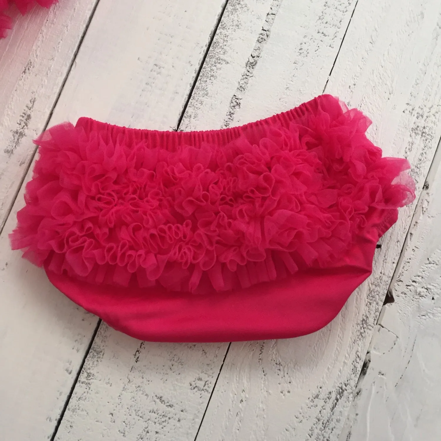 Watermelon Pink - Pettiskirt - Tutu Skirt - Ruffle Bottom Bloomer