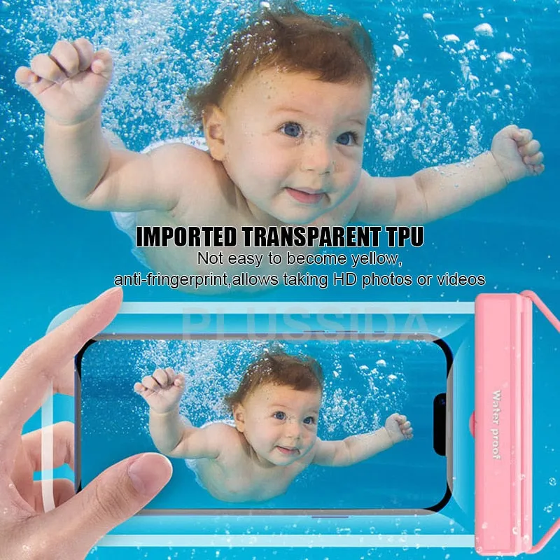 Waterproof Phone Case Under 7.0 inches For iPhone 13 14 Pro Max , Huawei, Xiaomi, Redmi, Note Samsung