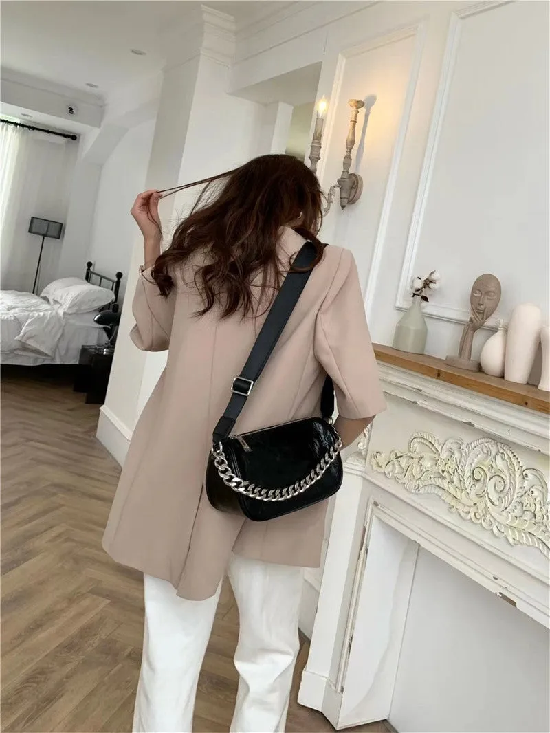 Womens Leather Cross Body Small Shoulder Bag