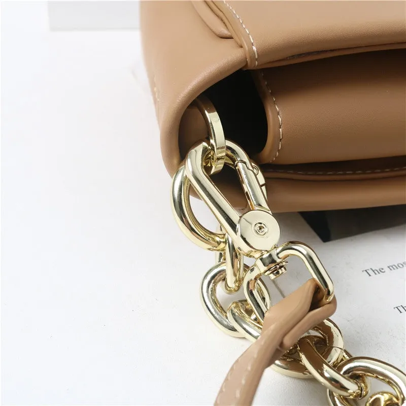 Woven Leather Cross Body Underarm Shoulder Bag