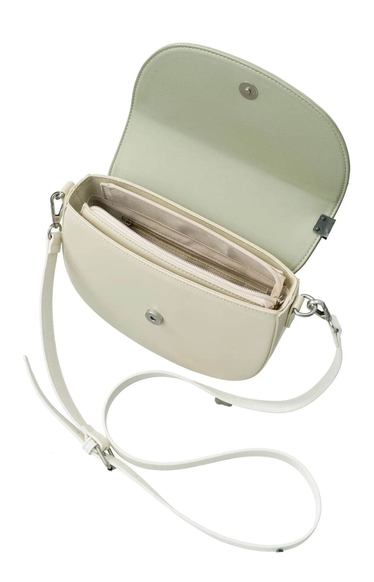 Yaya Colourblock Bag Green